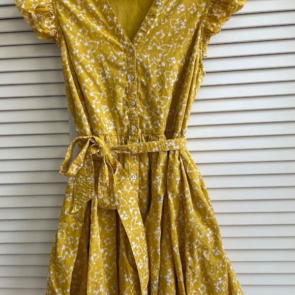 Cleobella Yellow Dress Size Large - Picture 2 of 8